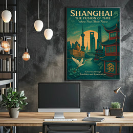 Shanghai The Fusion Of Time Poster