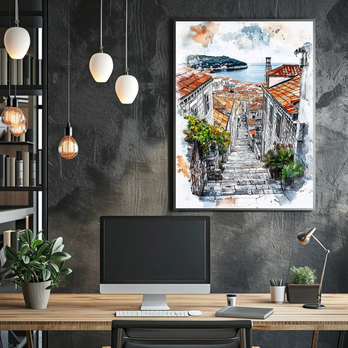 Croatia Dubrovnik Old Town and City Walls Poster