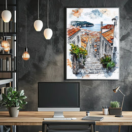 Croatia Dubrovnik Old Town and City Walls Poster