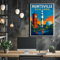 Huntsville Landmarks Poster