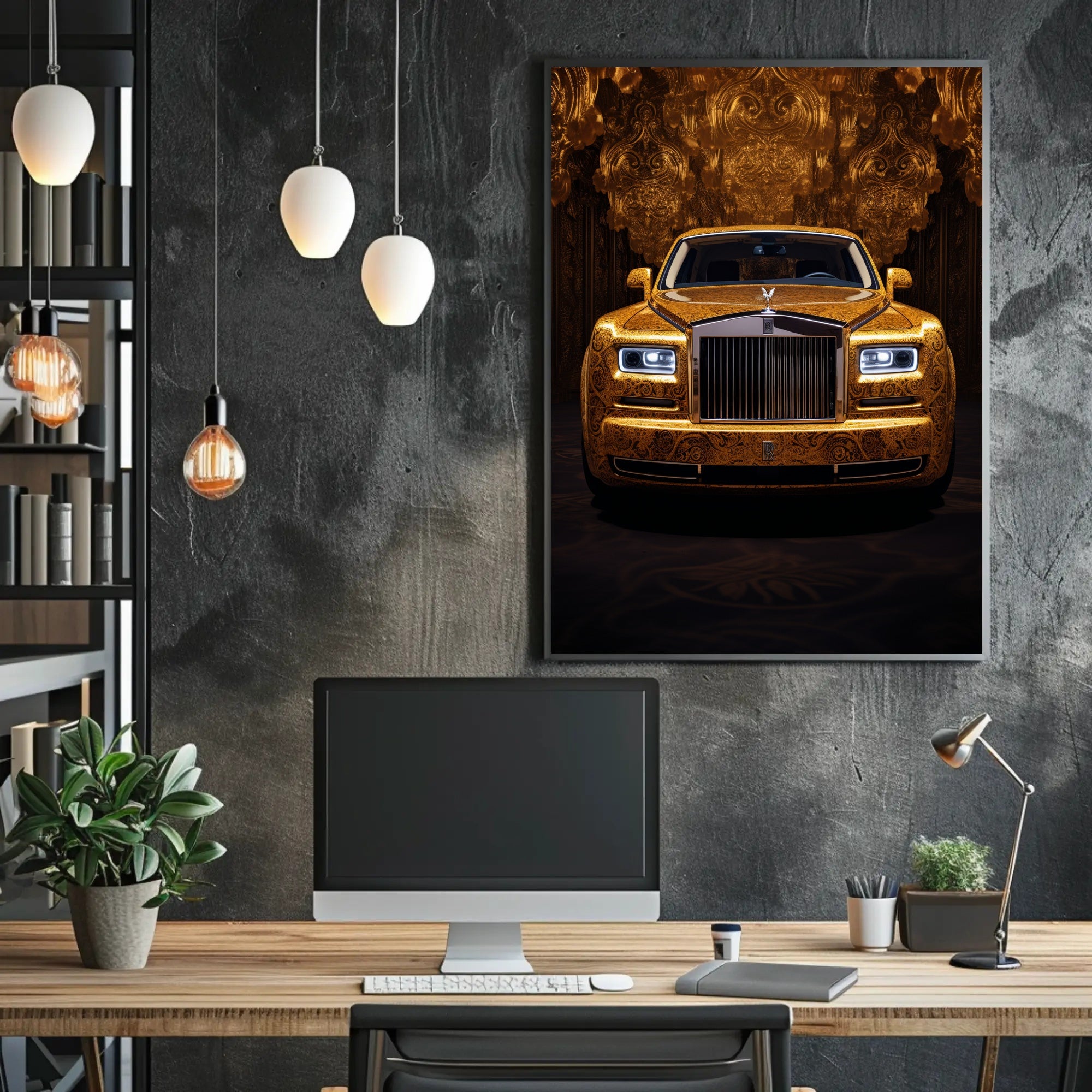 Golden Elegance Poster PosterGoat