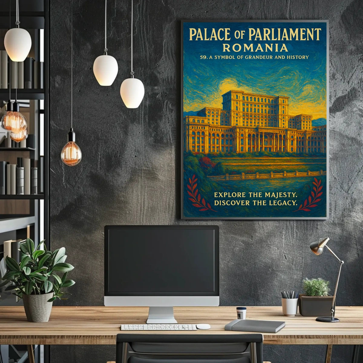 Palace Of Parliament Romania Poster