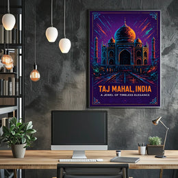 Taj Mahal, India A Jewel of Timeless Elegance Poster