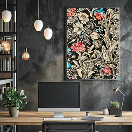 Floral Elegance Wall Art Print for Home Decor