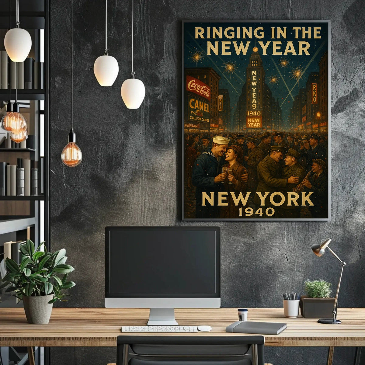 Ringing in the New Year New York 1940 Poster