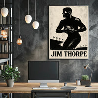 Jim Thorpe Athletic Icon Poster