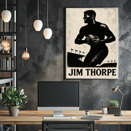 Jim Thorpe Athletic Icon Poster