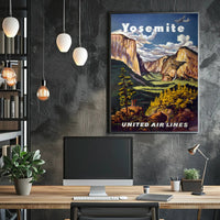 Yosemite National Park Adventure View National Park Poster
