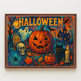 Gothic Halloween Night Urban Nocturnal Cityscape Photography Realism MuseumQuality ArchivalInks Collector Poster