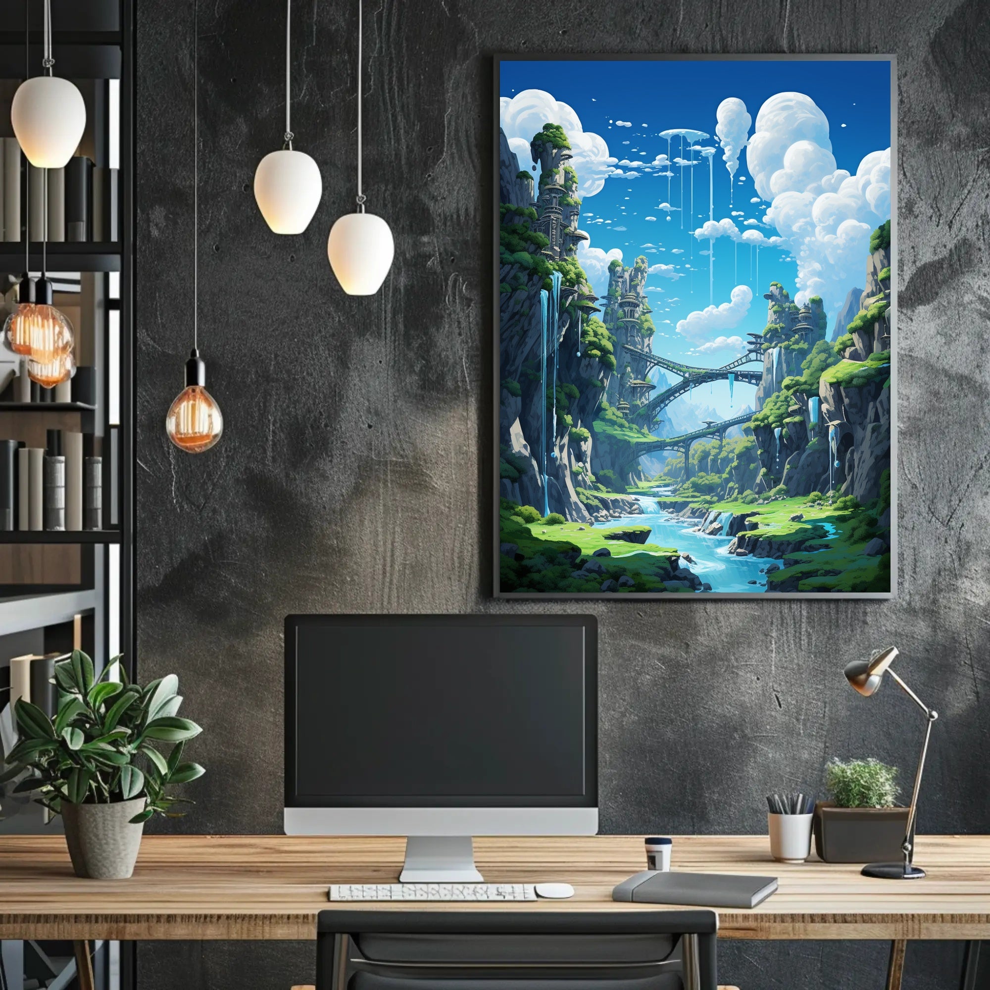 Enchanted Sky Bridges Poster