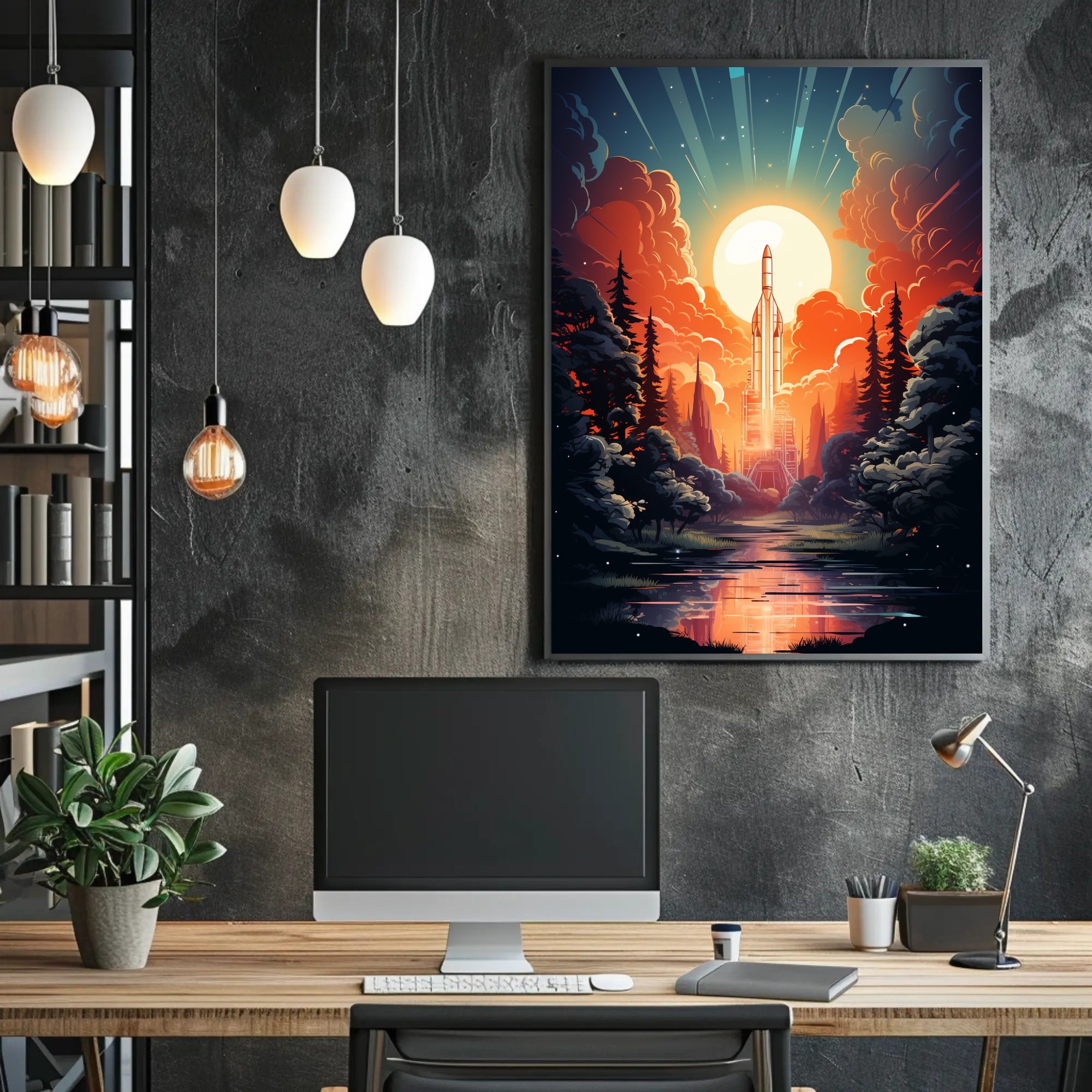 Celestial Launch Poster