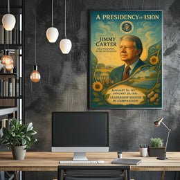 Jimmy Carter Civic Impact Presidential Artwork PosterGoat