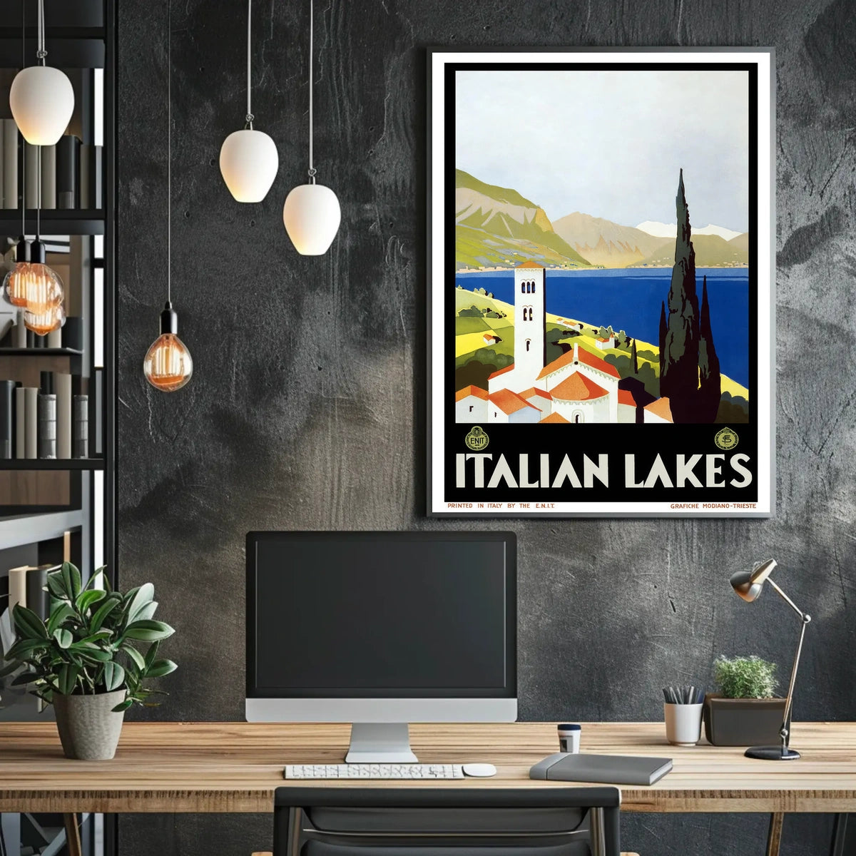 Italian Lakes Travel Poster