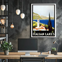Italian Lakes Travel Poster
