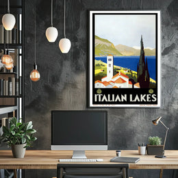 Italian Lakes Travel Poster