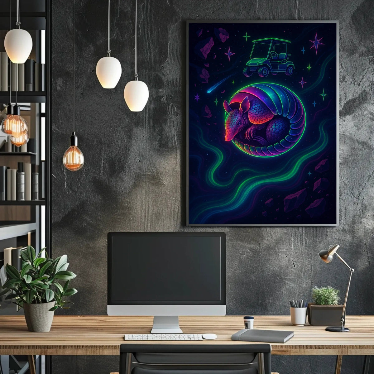 Cosmic Armadillo Adventure Poster