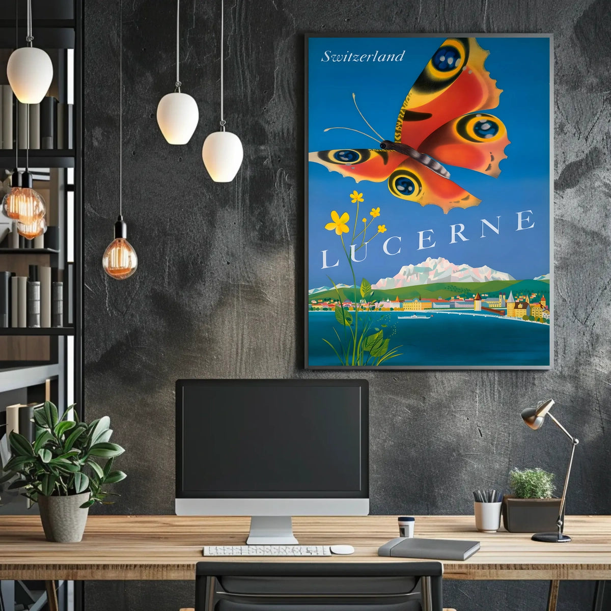 Lucerne, Switzerland Travel Poster