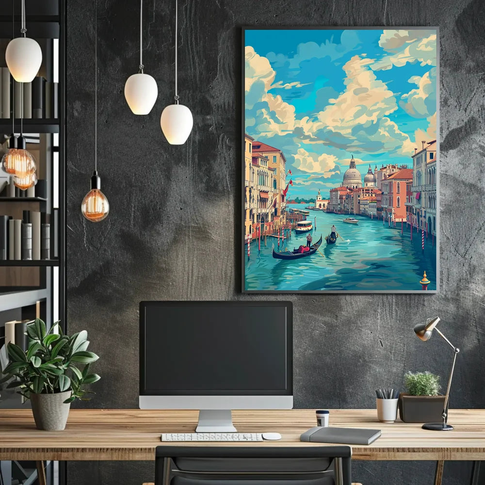 Venice Grand Canal Romantic Art Poster Print