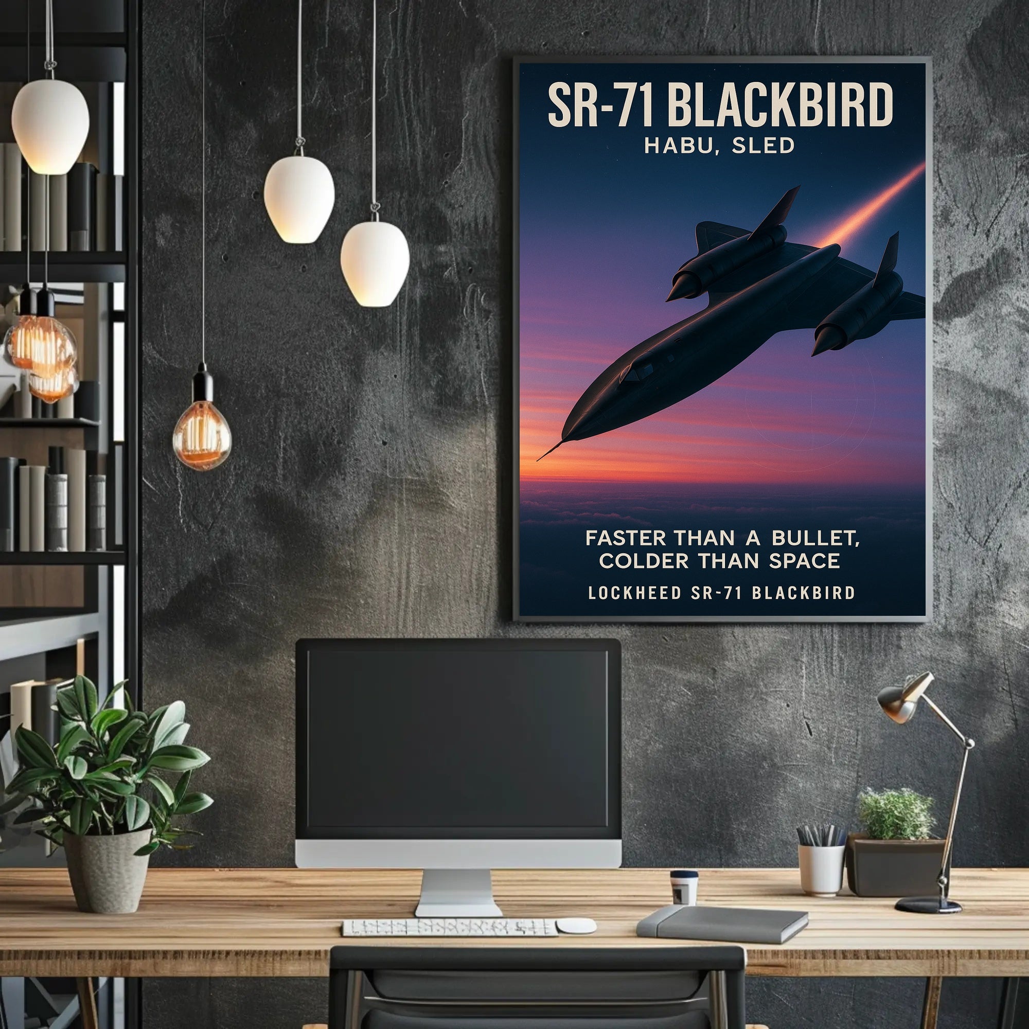 SR-71 Blackbird Iconic Aviation Poster