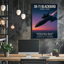 SR-71 Blackbird Iconic Aviation Poster