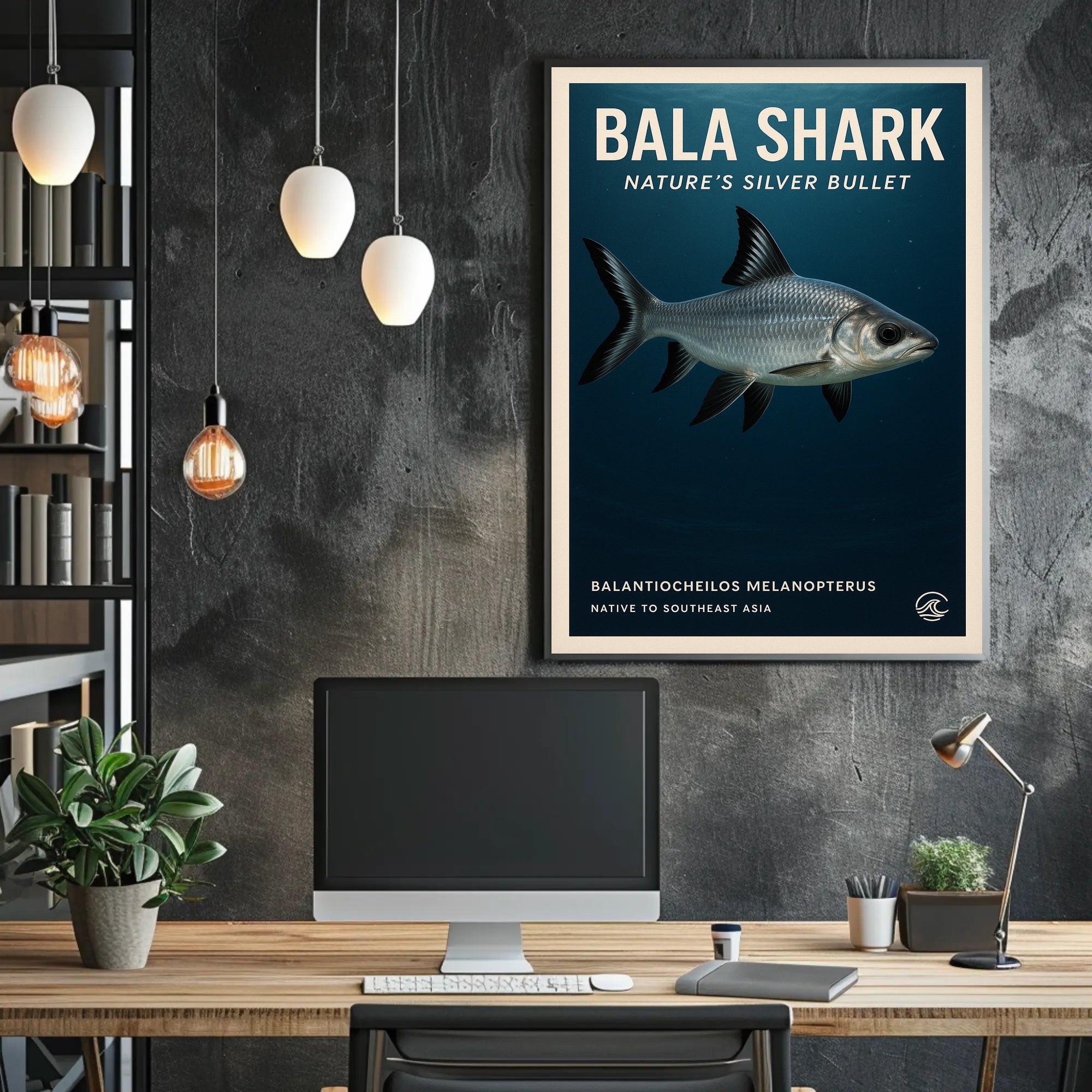 Bala Shark Nature’s Silver Bullet Animal Poster