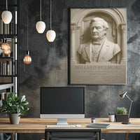 Millard Fillmore Bust 19th Century Presidential Poster