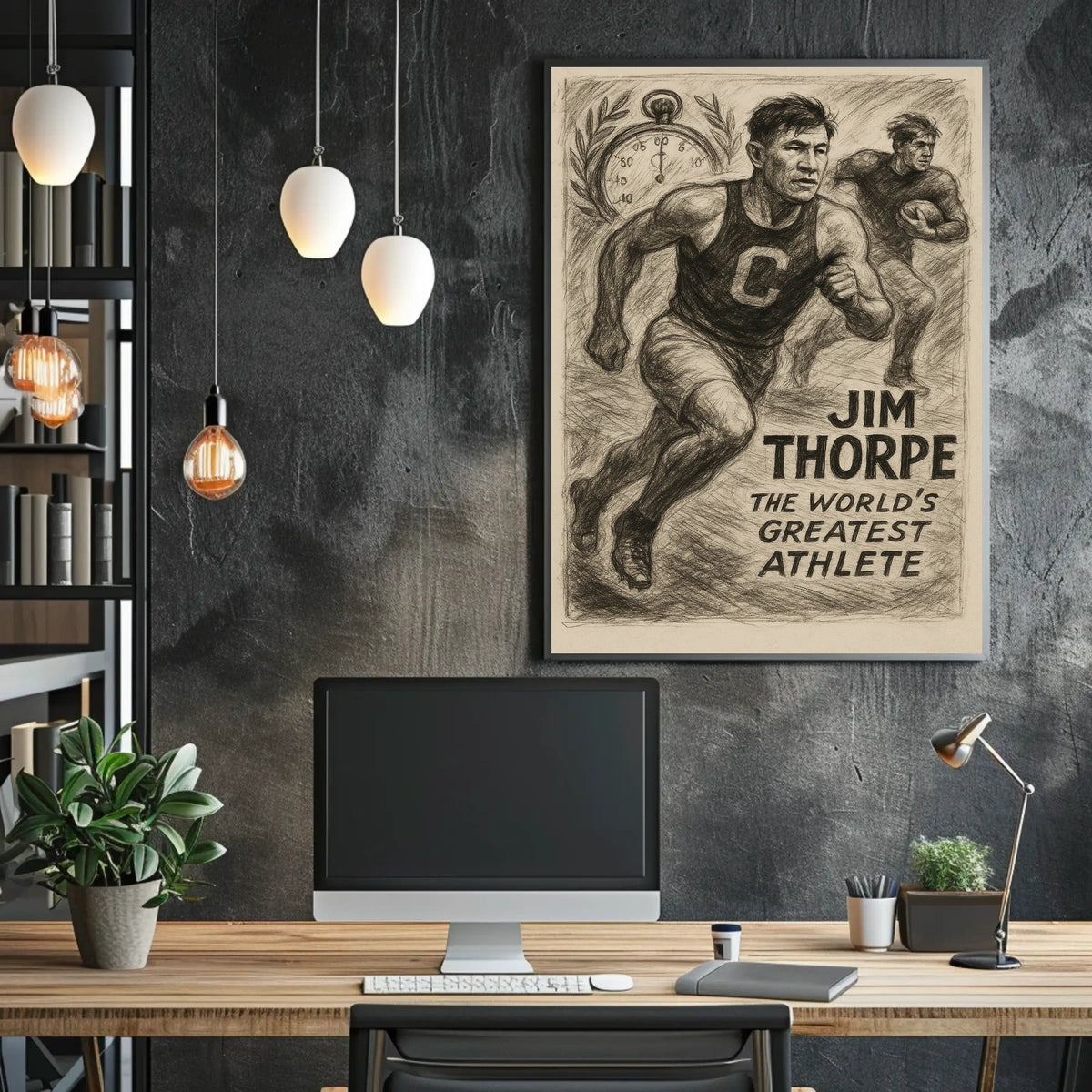 Jim Thorpe Legendary Athlete Jim Thorpe Poster