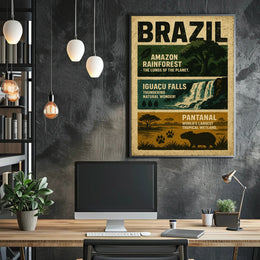 Wonders of Brazil Poster PosterGoat