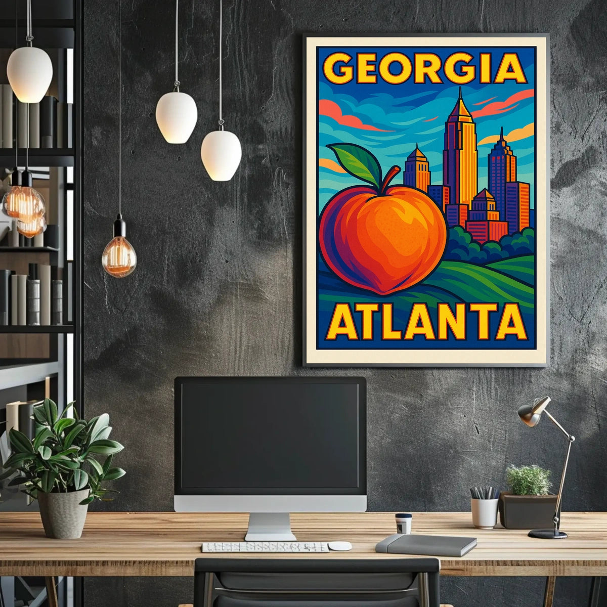 Georgia Atlanta Skyline Poster
