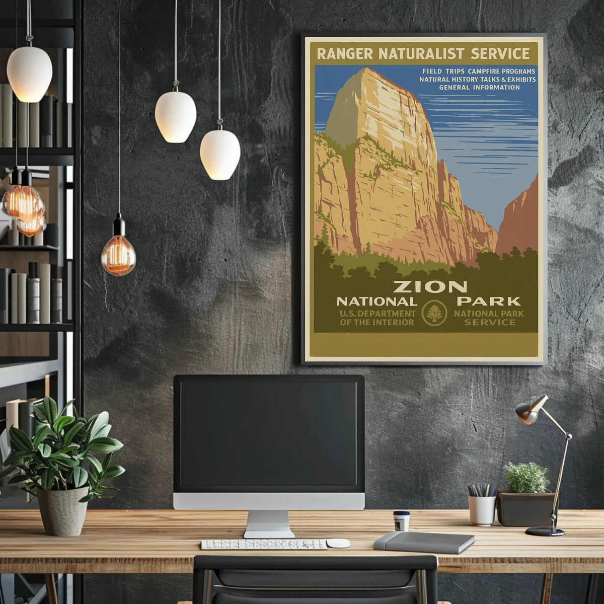 Zion National Park Ranger Programs Poster