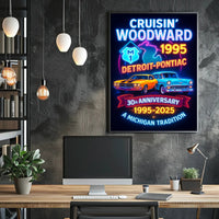 Cruisin Woodward Classic Car Poster