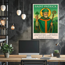 Saint Patrick Patron of Ireland Poster PosterGoat