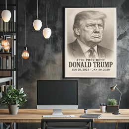 Trump 47th President Historical or Presidential Poster