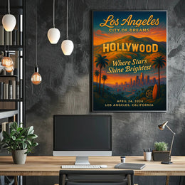 Los Angeles Dreamscape April 2024 Urban or Cityscape Poster