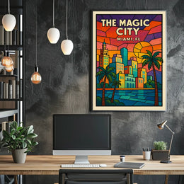 The Magic City Miami, FL Poster