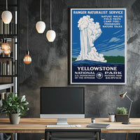 Yellowstone National Park Ranger Naturalist Service Poster PosterGoat