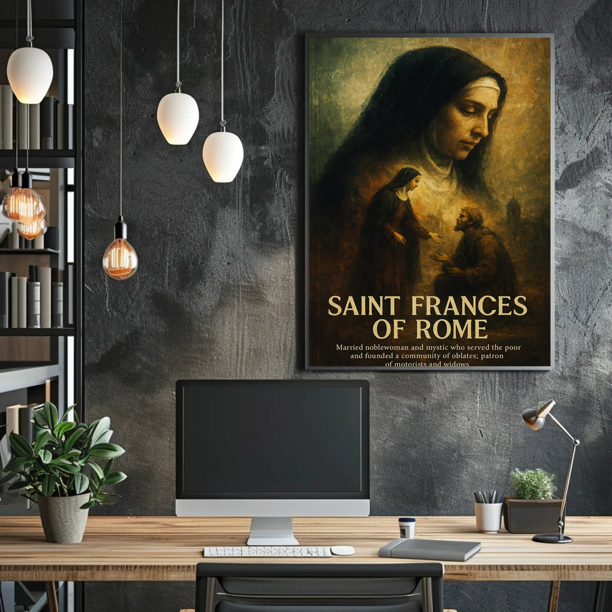 Saint Frances Of Rome Poster
