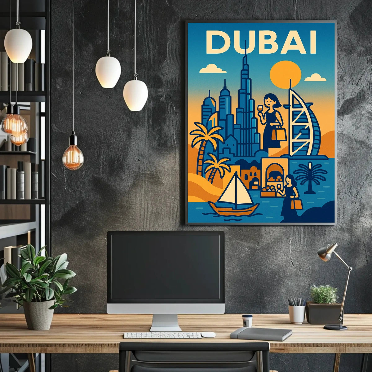 Discover Dubai Description Experience the vibrant blend of tradition Poster