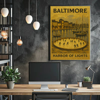 Baltimore Harbor Of Lights Poster