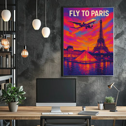 Fly To Paris Poster