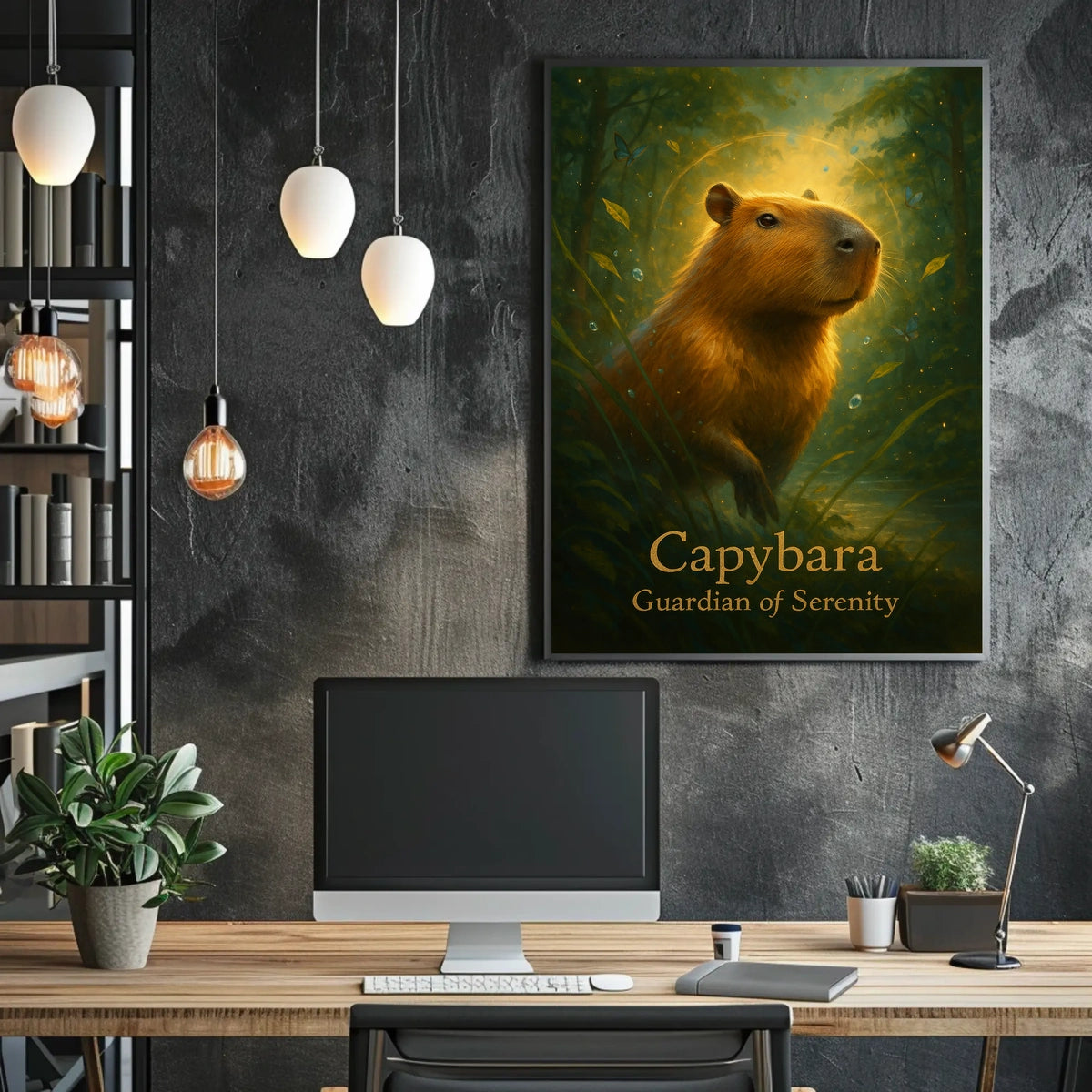 Capybara Guardian of Serenity Poster