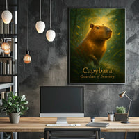 Capybara Guardian of Serenity Poster