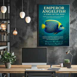 Emperor Angelfish A Jewel of the Reef Poster
