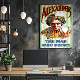 Mystical Psychic Performer Vintage Artistic Pop Culture Poster