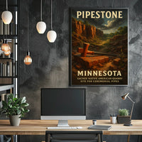 Pipestone Sacred Native American Poster