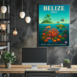 Explore Belize Poster PosterGoat
