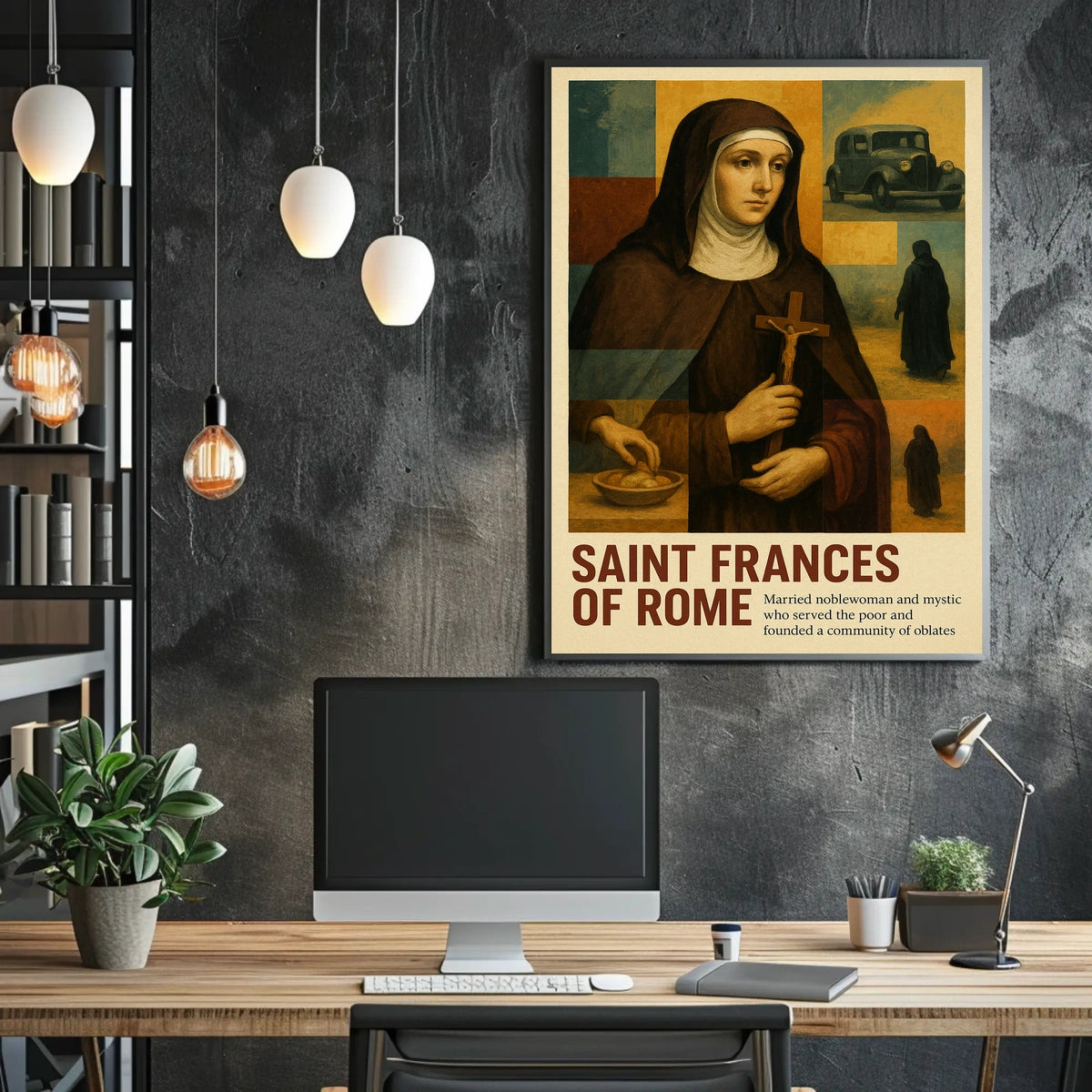 Saint Frances Of Rome Poster