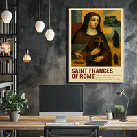 Saint Frances Of Rome Poster