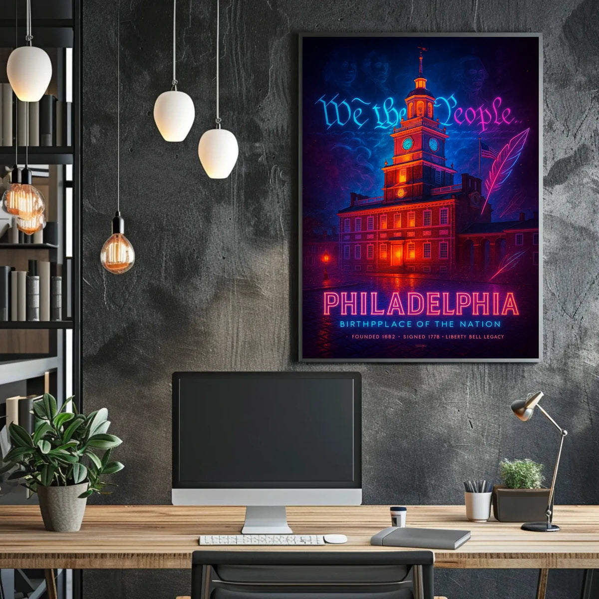 Philadelphia Birthplace of the Nation Poster
