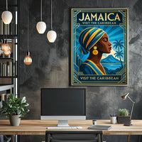 Discover Jamaica Visit the Caribbean Poster PosterGoat